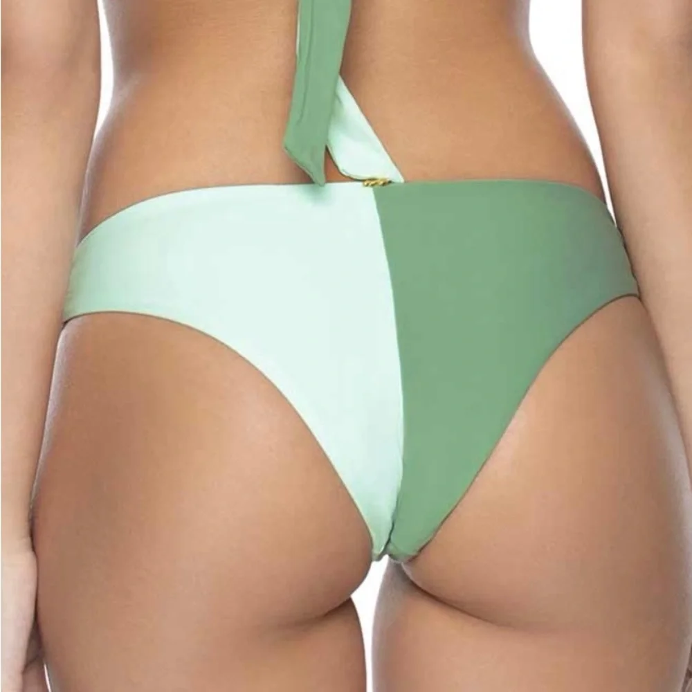NWT‎ PILYQ AZURA TWO TONE TENNY BIKINI BOTTOM